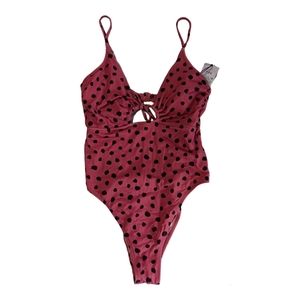 Shade and shore Poka Dot thong Swimsuit size small